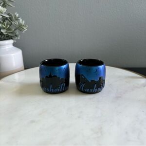 Nashville Tennessee Night Sky Cityscape Collectible State Shot Glasses NWT